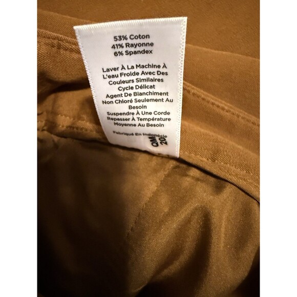 Talbots Newport Trousers Pants Size 12 Petite Brown Flat Front Classic Timeless - Picture 6 of 6